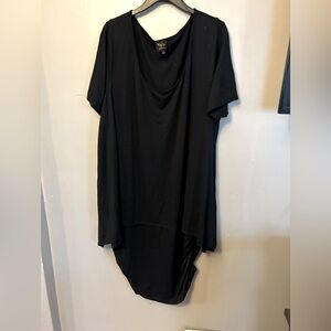 Serena Williams dress - black short sleeve 2 layered casual